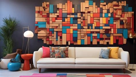 Premium AI Image | Creative modern living room interior wall art Ai ...