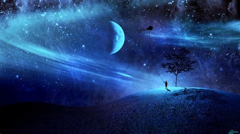 Dreamy Nightscape: Artistic HD Wallpaper by DarkRone