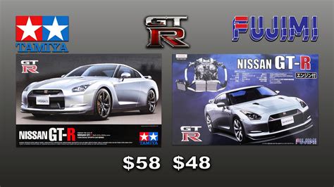 Nissan Gt R Model Kits Tamiya Vs Fujimi Youtube