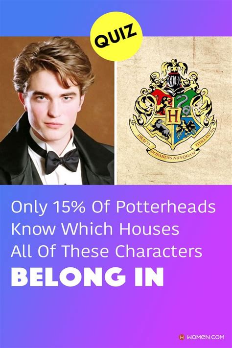 Only 15% Of Potterheads Know Which Houses All Of These Characters Belong In | Harry potter ...