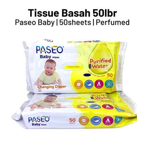 Jual TISSUE BASAH PASEO 50 SHEETS MURAH Shopee Indonesia