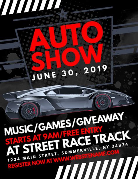 Auto Show Flyer Template Postermywall