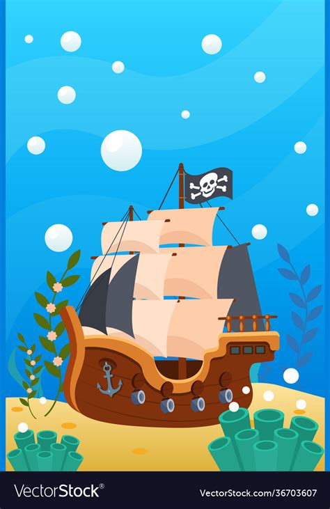 Cartoon Pirate Treasure Map