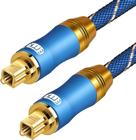 Emk Digital Optical Audio Cable Fiber Optical Toslink Cable Spdif Audio Cable Male To Male Cord