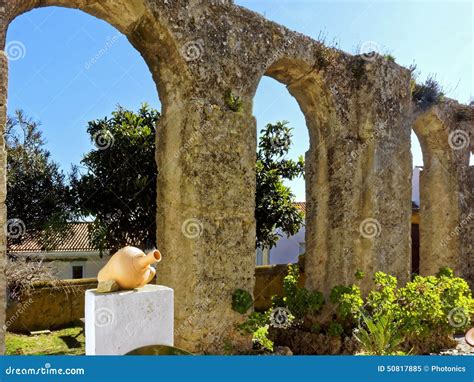 Roman Aqueduct And Garden Stock Image Image Of Drinking 50817885