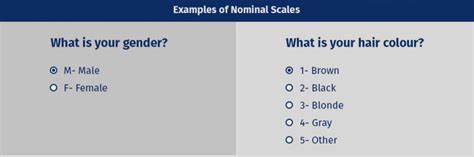 Nominal Scale: Definition, Characteristics and Examples | QuestionPro