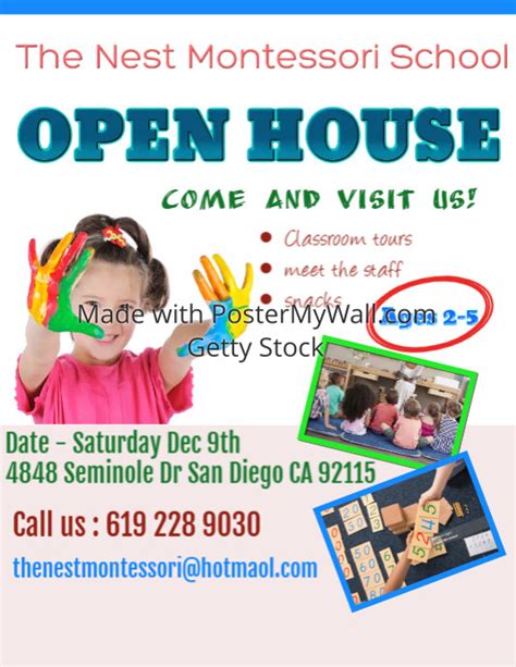 Preschool Open House Postermywall