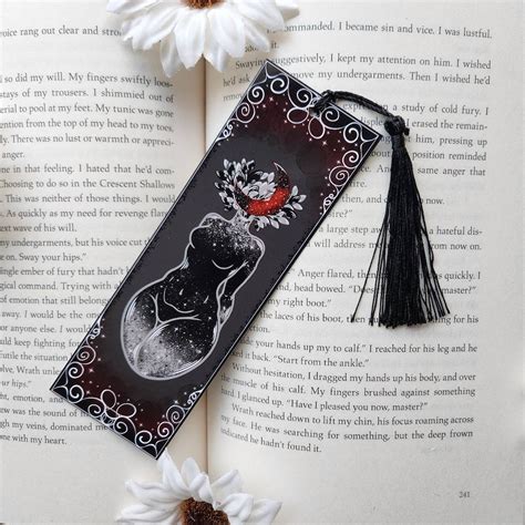 Moon Head Nude Woman 2x6 Bookmark Bookmark Etsy