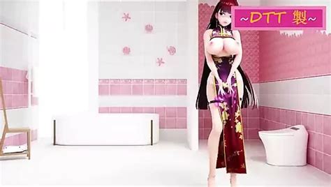 Honkai Impact Mei Raiden Dance Hentai Vertical Screen Mmd D Blue Hair Color Edit Smixix