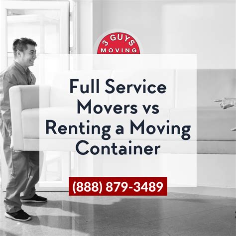 Full Service Movers Vs Renting A Moving Container