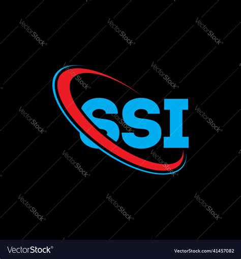 Ssi logo letter design Royalty Free Vector Image