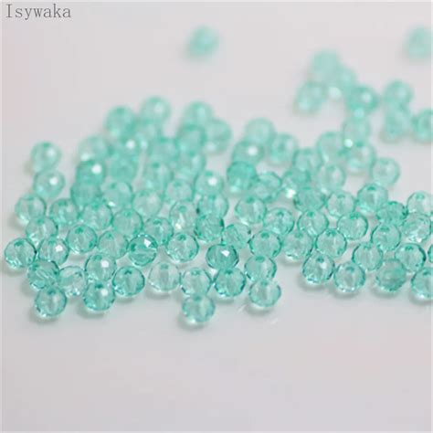 Isywaka Light Lake Blue Colors X Mm Pcs Rondelle Austria Faceted