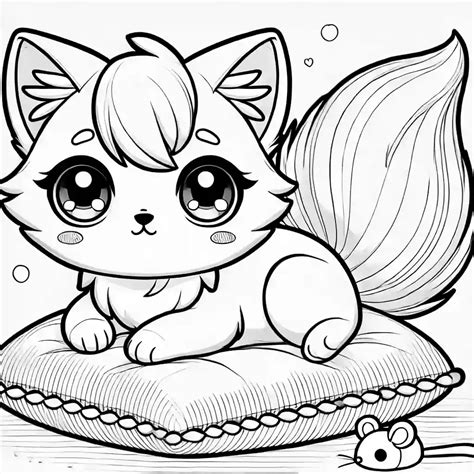 Easy Cute Cat Coloring Pages for Kids – Adorable and Fun Cat Coloring