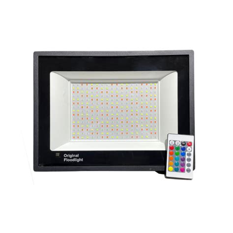 Refletor Led Holofote Ip W C Controle L Der Led Ilumina O