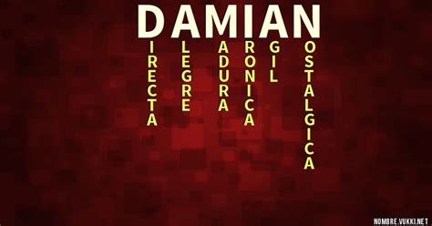 Qué Significa Damián