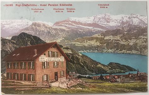 Ak Rigi Staffelhöhe Hotel Edelweiss 1913 Kaufen Auf Ricardo