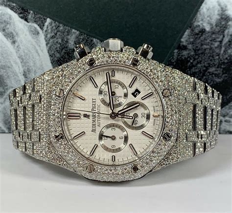 Audemars Piguet Royal Oak 41mm Mens Watch ICED OUT 25ct for $44,999 for sale from a Trusted ...