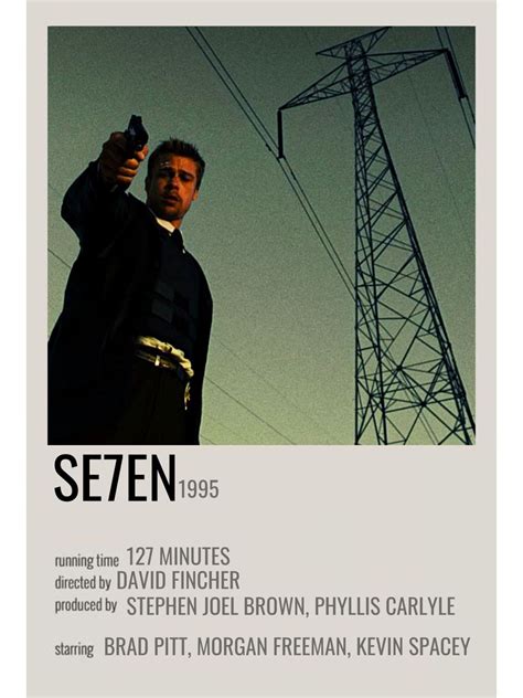 Se7en Polaroid movie poster in 2024 | Seven movie, Movie posters minimalist, Se7en movie