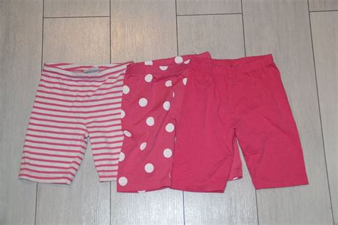 3er Shorts Set Gr 116 Kurze Hose Radler Rosa Topolino Neuwertig In