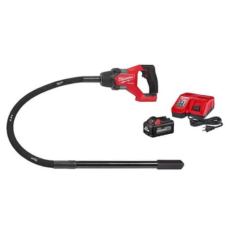 Milwaukee M18 Fuel 18v Lithium Ion Brushless Cordless 4 Ft Concrete Pencil Vibrator Kit With 6