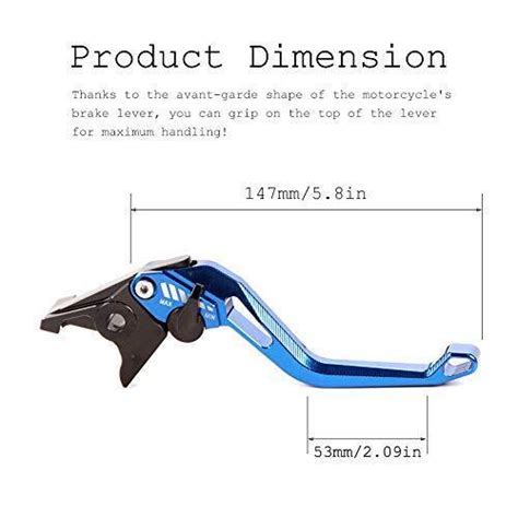 Auzkong Short Brake Clutch Levers For Yamaha Yzf R R