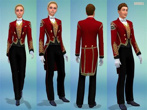 The royal attire for the palace staff serving the monarch's castles or ...