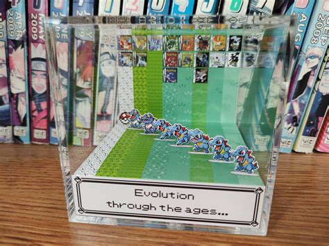 Generation Totodile Totodile D Diorama Cube Totodile Handmade