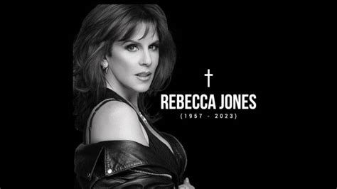 Muere Rebecca Jones A Los 65 Años De Edad Tras Larga Lucha Contra El