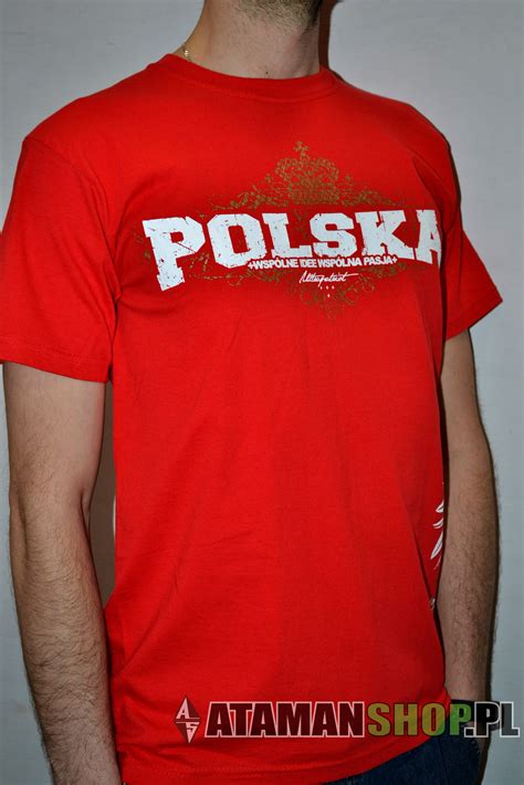 Koszulka patriotyczna męska polska odzież uliczna Atamanshop