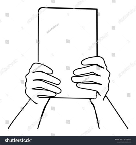 One Line Continuous Drawing Two Hands Stock Vector Royalty Free