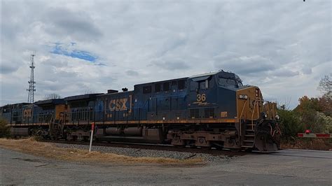 CSX M583 Headed Northbound In Monroe NC With Csxt 36 In The Lead 11 2