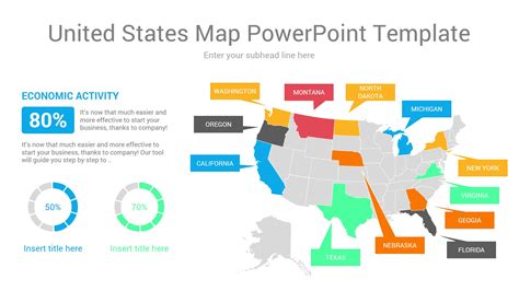 Editable Us Map With States For Powerpoint