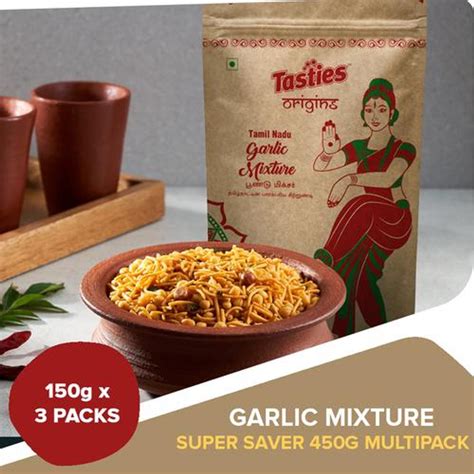 Buy Tasties Origins Namkeen Garlic Lahsun Mixture Authentic Tamil