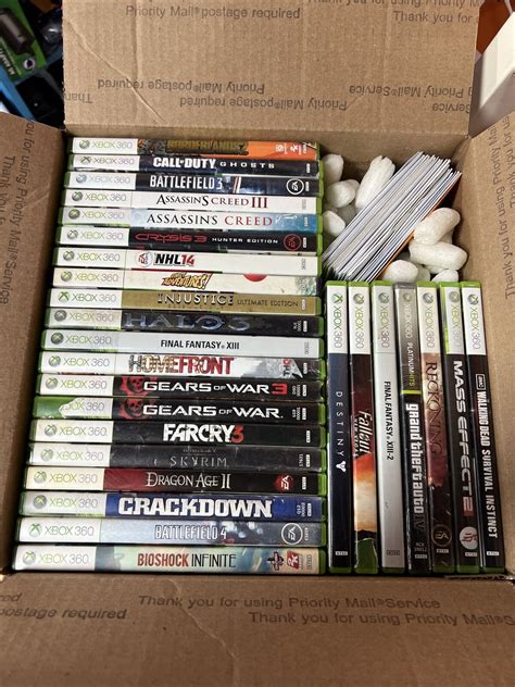 Lot Of 48 Used Microsoft Xbox 360 Games Lot 7530 Ebay