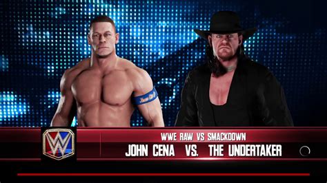 Wwe 2k18 Undertaker Vs John Cena 1 Vs 1 Hell In A Cell Match Custom Raw Vs Sd Title Youtube