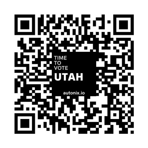 Vote By QR Code In Utah QR Code To Voter Registration By State