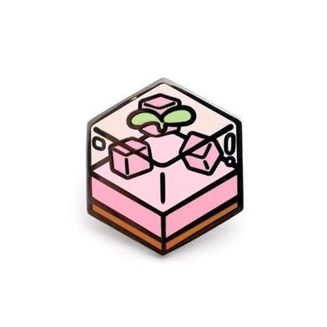 Strawberry Chiffon Cake Enamel Pin Happy Cake Day Dessert Etsy