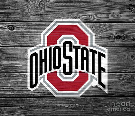 Ohio State University Buckeyes Logo On Weathered Wood Digital Art by Lone Palm Studio - Fine Art ...