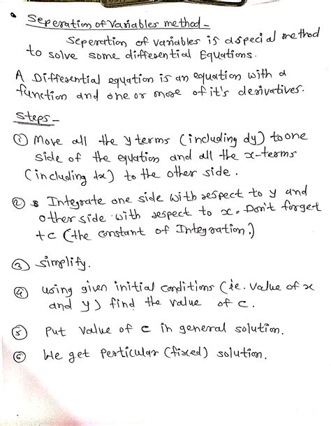 Solved Pts Use Separation Of Variables To Solve The Initial