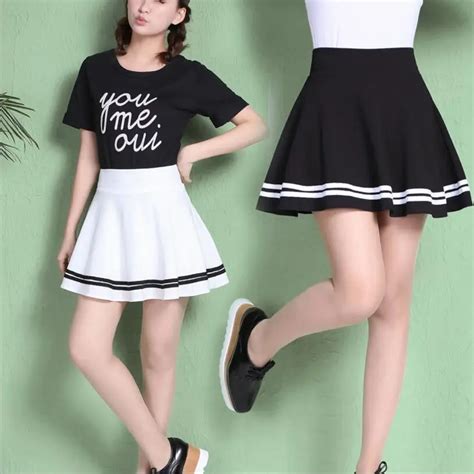 JK Students School Uniform A line Short Pleated Skirts Cute Fashion High Waist Women Girls ...