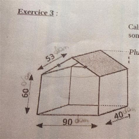 Bonjour Pouvez Vous Maider Sil Vous Pla T Exercice Calculer Le