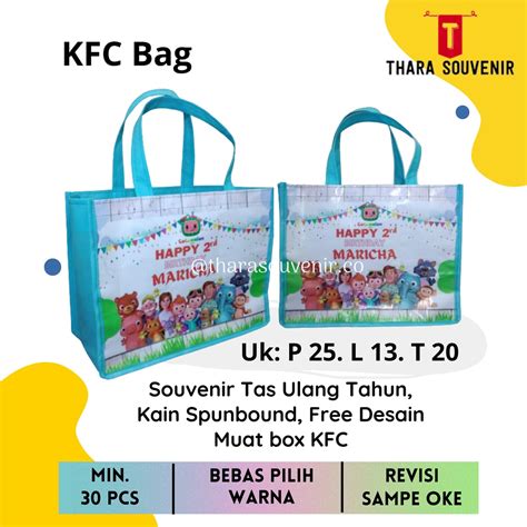 Jual Cod Souvenir Tas Ulang Tahun Custom Terlaris Kain Spunbound