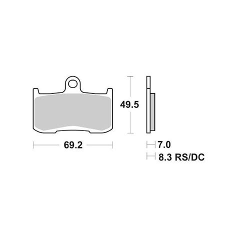 Set Pastiglie Freno Anteriori Sinterizzate Sbs Hs Kawasaki Z