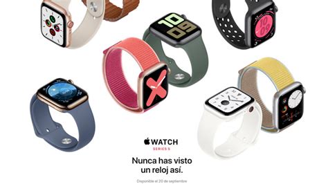 Apple Watch Series 5 ahora con pantalla siempre activa brújula