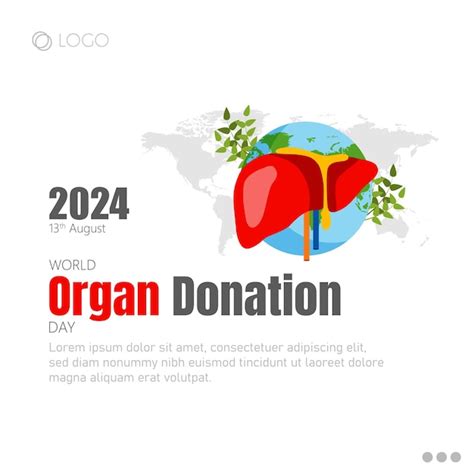 Premium Vector Organ Donation Day Observed On August 13th Aims To