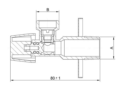 KUREK KULOWY ANTYKAMIENNY EN 13828 A Cu DN15 DN8 1 2x3 4 KĄTOWY Z