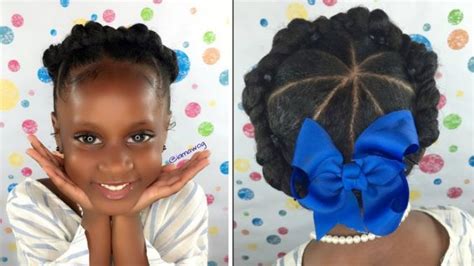 Cute Crown Hairstyle For Black Girls Braids Hairstyles For Kids