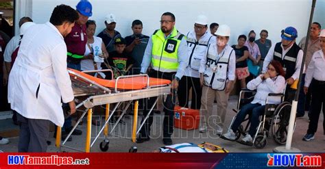 Hoy Tamaulipas Tamaulipas Realizan Simulacro De Evacuacion Por Conato