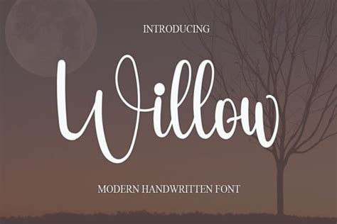 Willow Font By NYA Letter Creative Fabrica