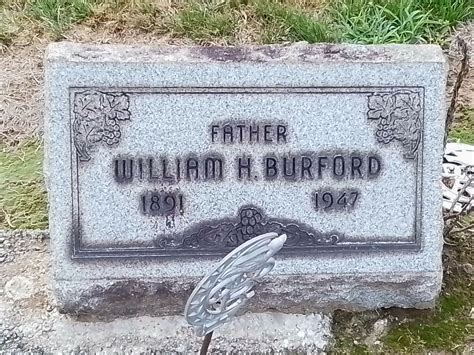 William Harold Burford 1891 1947 Find A Grave Memorial